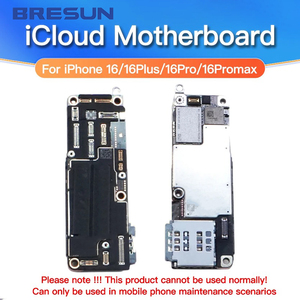 Carte mère complète de remplacement pour <span class=keywords><strong>iPhone</strong></span> 16, 16 Plus, 16 Pro, 16 Pro Max avec verrouillage <span class=keywords><strong>iCloud</strong></span> <span class=keywords><strong>ID</strong></span> UE, testée et fonctionnelle (allumage et écran) - Product Image 1