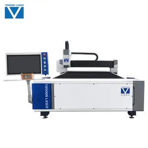 Yosoon mesin pemotong Laser serat CNC pabrikan efisiensi tinggi 6m untuk pengolahan logam dengan harga CE