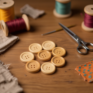 Bottoni in Legno Ilan 25mm 15 Pezzi Accessori per Cucito e Artigianato - Product Image 5