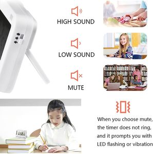 Minuteur de cuisine intelligent numérique Google Gym 24 heures, minuteur de productivité mini pour enfants, minuteur d'étude Pomodoro, compte à rebours pour la cuisine et le bureau - Product Image 4