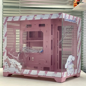 Rosa MATX Mid Tower personalizzabile in metallo <span class=keywords><strong>Micro</strong></span> involucro da scrivania con vetro temperato per Gaming PC <span class=keywords><strong>case</strong></span> <span class=keywords><strong>Computer</strong></span> & torri - Product Image 5