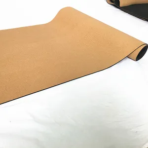 Özel TPE mantar Yoga Mat doğal kauçuk 4mm kalınlığı baskılı desen Fitness Pilates Yoga egzersiz kabul