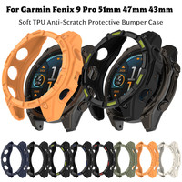 Kratzfester Stoßfänger-Rahmen Weiche TPU-Hülle für Garmin Fenix 9 Pro SmartWatch Zubehör Schutzhülle