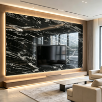 Granit noir naturel de qualité supérieure, idéal pour les murs intérieurs des halls d'hôtel, les îlots de cuisine et les tables à manger