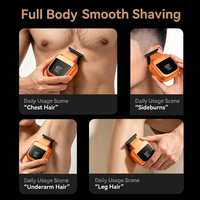 Mini Afeitadora Eléctrica Recortadora de Barba para Hombre, Inalámbrica, Recargable por USB, Cuchilla en T, Recortadora de Precisión
