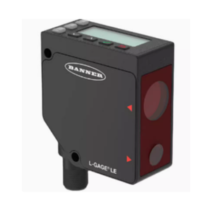 Capteur de déplacement laser Mt-Banner LE550UQ L-GAGE, 100-1000 mm, configuration 0-10V+NPN/PNP, 650 nm Classe 2, 2 ms, M12-5pin, IP67 - Product Image 2