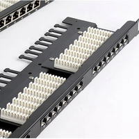 Panel pabrik FTP RJ45 24 Port Cat5e Panel Patch komunikasi jaringan Panel Patch