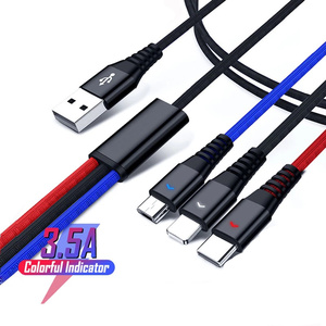 <span class=keywords><strong>Cable</strong></span> de carga multiusb 3 en 1, <span class=keywords><strong>Cable</strong></span> Usb tipo c para <span class=keywords><strong>Samsung</strong></span> S9, S10, Huawei Nova 4, Nokia 8 9, Pureview, Usbc Kabel, <span class=keywords><strong>2</strong></span> <span class=keywords><strong>metros</strong></span> - Product Image 2