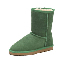 Bottes d'hiver classiques unisexes mi-mollet en daim, doublées de fourrure chaude, antidérapantes, pour l'extérieur, avec plusieurs choix de couleurs