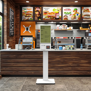 Kiosque de paiement interactif Tacteasy Retail 23,8 pouces, kiosque de commande de service, kiosque numérique, écran tactile LCD Android pour les restaurants de hamburgers/bar - Product Image 5