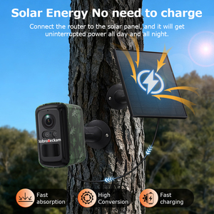Caméra <span class=keywords><strong>de</strong></span> sécurité miniature 2K 4MP 4G avec carte SIM, camouflage, extérieure, sans fil, alimentée par énergie solaire, caméra IP CCTV, détection <span class=keywords><strong>de</strong></span> mouvement PIR - Product Image 2