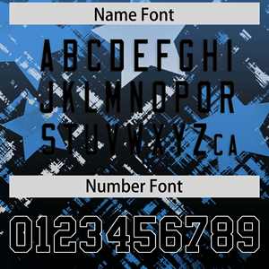 Maillot de football personnalisé bleu clair et noir avec dégradé d'étoiles - Product Image 4