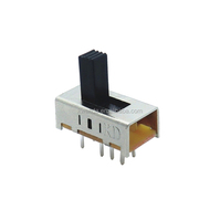 Interrupteur à bascule à double rangée à 3 voies 1 + 3 broches Équipement électronique à glissière à lame droite Fonction 2P3T Pas de broche de guidage on off