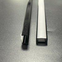 Bming nouveauté en plastique led éclairage tube polycarbonate tube couverture bi-couleur co-extrusion linéaire tube diffuseur