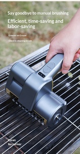 Electric Stainless Steel Roller BBQ Grill Cleaning <strong>Brush</strong> 360 All-Round <strong>Powerful</strong> Motor Rechargeable Handheld Portable Kitchen - Product Image 5