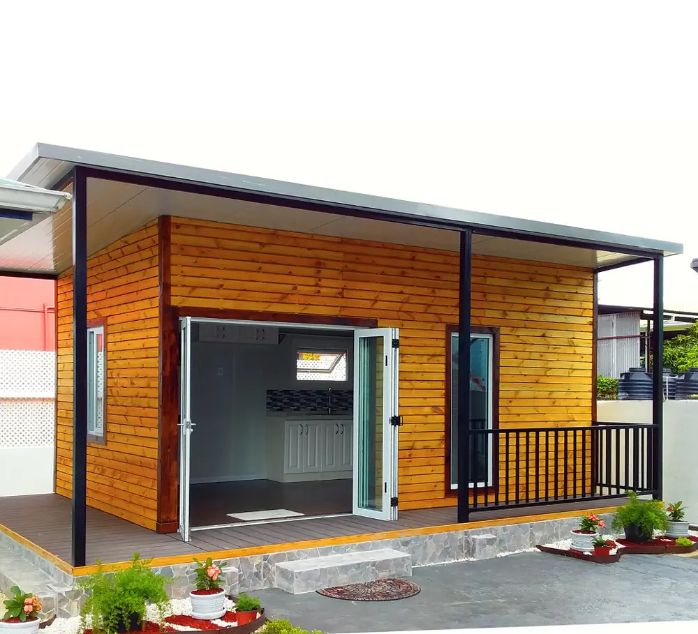 Europeu de madeira lowes edifício de escritórios inteligentes em casa kits de cabine de vidro estrutura de aço casa pré-fabricada de aço casa modular pré-fabricada