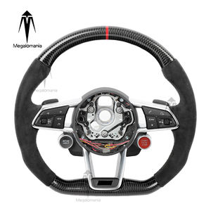 Volant de voiture en fibre de carbone OEM d'origine, compatible avec Audi TT R8 MK3 TTRS TTS <span class=keywords><strong>MK2</strong></span> R8 S3 <span class=keywords><strong>S4</strong></span> S5 S6 S7 RS3 RS4 RS5 RS6 RS7 A3 A5 A6 - Product Image 1