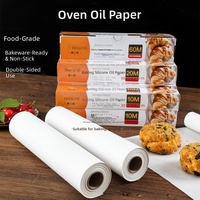 Papier sulfurisé blanc Sprui pour four, résistant à la graisse, de qualité alimentaire, pour cuisson et pâtisserie, absorbant l'huile, pour barbecue et usage domestique
