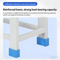 Silla de Acompañamiento para Enfermeras YISHANG, Taburete Cuadrado de Cuatro Patas para Uso en Clínicas, Laboratorios y Dormitorios