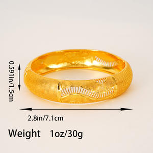 Brazalete Ajustable de Moda de Oriente Medio, Chapado en Oro de 24K, para Mujer, Venta al Por Mayor - Product Image 5