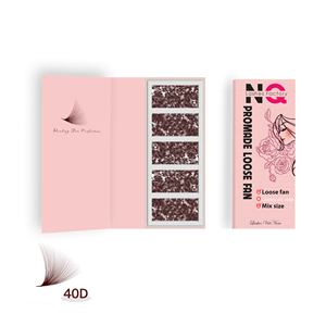 Extensions de cils personnalisées en soie naturelle, longues et douces, fabriquées à la main, synthétiques, véganes, sans cruauté, marque privée, par NQ Eyelash Factory - Product Image 4