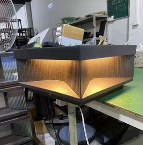 עמוד תאורה סולארי מודרני, מתאים לכניסות וילות ועמודים דקורטיביים, מנורת שער ראשי, תאורת עמוד חיצונית - Product Image 3