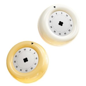 Minuteur de cuisine magnétique à compte à rebours 60 min, contrôle tactile, en plastique, rond, pour la pâtisserie - Product Image 2