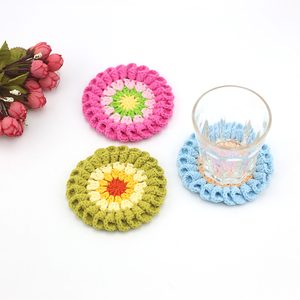 10Cm <span class=keywords><strong>Handmade</strong></span> Vòng Crochet Coaster Với Thiết Kế Mới Hoa <span class=keywords><strong>Motif</strong></span> Cho Tự Làm Phụ Kiện Quần Áo Hoặc Túi Trang Trí - Product Image 2