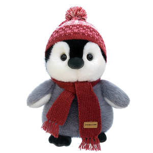 Factory Wholesale Penguin Stuffed Animal Plush Doll Winter Series Soft <strong>Toy</strong> for Holiday Promotion - Product Image 6