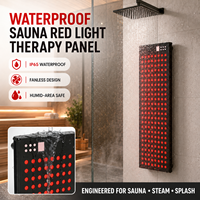 Panneau de luminothérapie infrarouge proche IP65 étanche pour sauna, 660nm 850nm 940nm 1060nm, pour thérapie corporelle complète à domicile et en spa