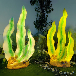 Lampes en fibre de verre en forme de corail et d'algues pour aquariums, centres de villégiature, parcs à thème et expositions de paysages marins - Product Image 1