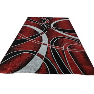 Alfombra Adiva Moderna Resistente a las Manchas, Fabricada a Máquina, de Felpa Gaziantep, de Pelo Alto, de Poliéster, para Uso Comercial, con Diseño de Rompecabezas - Product Image 1