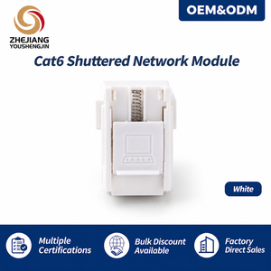 หัวต่อ<span class=keywords><strong>สาย</strong></span>เคเบิล Cat6 <span class=keywords><strong>RJ45</strong></span> Keystone Jack แบบมีสปริง สำหรับระบบ<span class=keywords><strong>สาย</strong></span>เคเบิลแบบโครงสร้าง Gigabit Ethernet LAN - Product Image 4