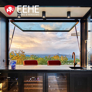 Fenêtre pliante électrique <span class=keywords><strong>panoramique</strong></span> EEHE Veranda, double vitrage vertical, insonorisée, à double battant - Product Image 1