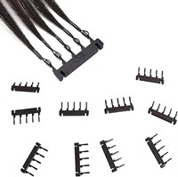 Boucles et pinces de remplacement pour extensions capillaires 6D de 2e génération, en plastique et métal, outils de pose d'extensions capillaires tendance et populaires