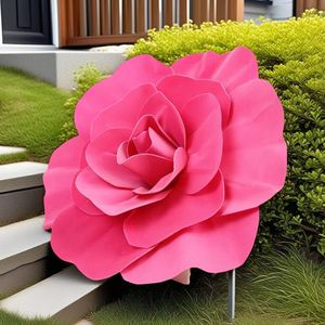 La fragrance des fleurs dure éternellement, rose artificielle en mousse de 30cm-100cm, décorations de mariage en plein air - Product Image 1