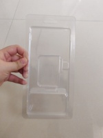 Emballage blister personnalisé en PET avec fermeture à clip, emballage transparent en forme de coquille pour chargeur de téléphone portable, câble de données USB