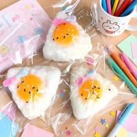 Offre Spéciale – Jouet Squishy en TPR Réaliste (Œuf, Boule de Riz Triangulaire, Cœur, Chien) – Super Doux, Anti-Stress, Jouet Fidget Portable pour Enfants et Adultes