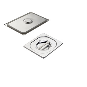 Stainless Steel GN 1/6 Food <b>Pan</b> <b>Lid</b> with Airtight Seal Inox Inox Macel - Product Image 1