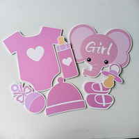 PVC Baby-Fotobox-Requisiten Handgefertigt Maßgeschneiderte Verarbeitung Geschlechtsoffenbarungsparty Junge oder Mädchen Babyparty Geburtstag Hochzeit