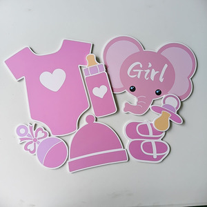 Accessori per Foto Booth <span class=keywords><strong>in</strong></span> PVC per Bambini, Personalizzati e Fatti a Mano, per Feste di Rivelazione del Sesso, Baby Shower, Compleanni e Matrimoni - Product Image 2