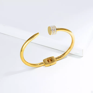 BAOYAN commercio all'ingrosso famoso marchio 18 carati placcato oro <span class=keywords><strong>gioielli</strong></span> <span class=keywords><strong>donna</strong></span> <span class=keywords><strong>donna</strong></span> all'ingrosso bracciali e braccialetti in acciaio inossidabile <span class=keywords><strong>gioielli</strong></span> <span class=keywords><strong>donna</strong></span> - Product Image 1