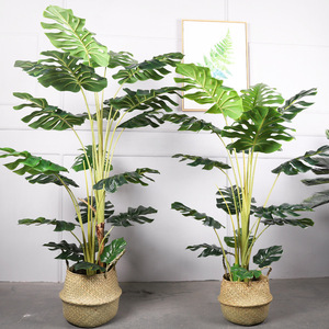 Planta Artificial Verde Inspirada en Bonsái de Tortuga, 1.2m, Simulación de Viento, Hojas, Maceta, Vegetación - Product Image 1