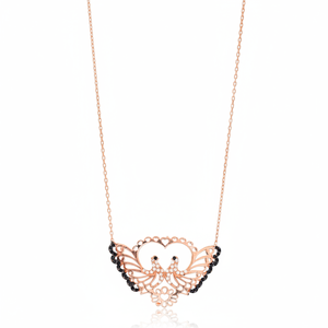 Moda mariposa y pájaro estilo encanto collar venta al por mayor hecho a mano 925 joyería de plata esterlina - Product Image 2