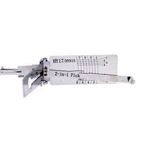 Outil LISHI 2 en 1 HY17/HYN15 Dr/Bt utilisé pour les décodeurs de serrures de portes modernes et les outils de crochetage, fournitures pour serruriers