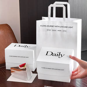 定制印刷设计烘焙甜点马卡龙甜甜圈蛋糕<span class=keywords><strong>2</strong></span>包蛋挞包装纸盒带窗口 - Product Image 6