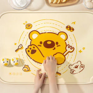 Silicone Kneading <b>Mat</b> Food Grade Non Stick Baking <b>Rolling</b> <b>Mat</b> For Dough Preparation With Bear Pattern 40x60cm - Product Image 4