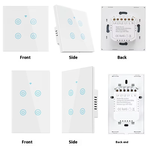 2025 mới DS-1071WN-4 tuya thông minh Wi-Fi cảm ứng chuyển đổi 2.5D kính với nhựa cạnh, (Wifi + <span class=keywords><strong>Bluetooth</strong></span>) chế độ kép không cháy phiên bản - Product Image 4