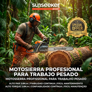 Tronçonneuse industrielle à essence CS558 58,1 cm³ 20 pouces, 2 temps, 3,0 kW, haute puissance, réduction de vibrations de 60 %, professionnelle pour la foresterie et le travail du bois - Product Image 1