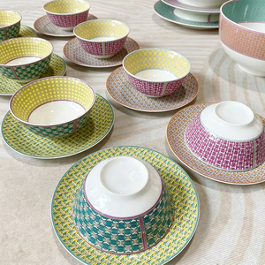 European Luxury 41pcs Exquisite Bone Porcelain <b>Dinner</b> <b>Set</b> - Product Image 6